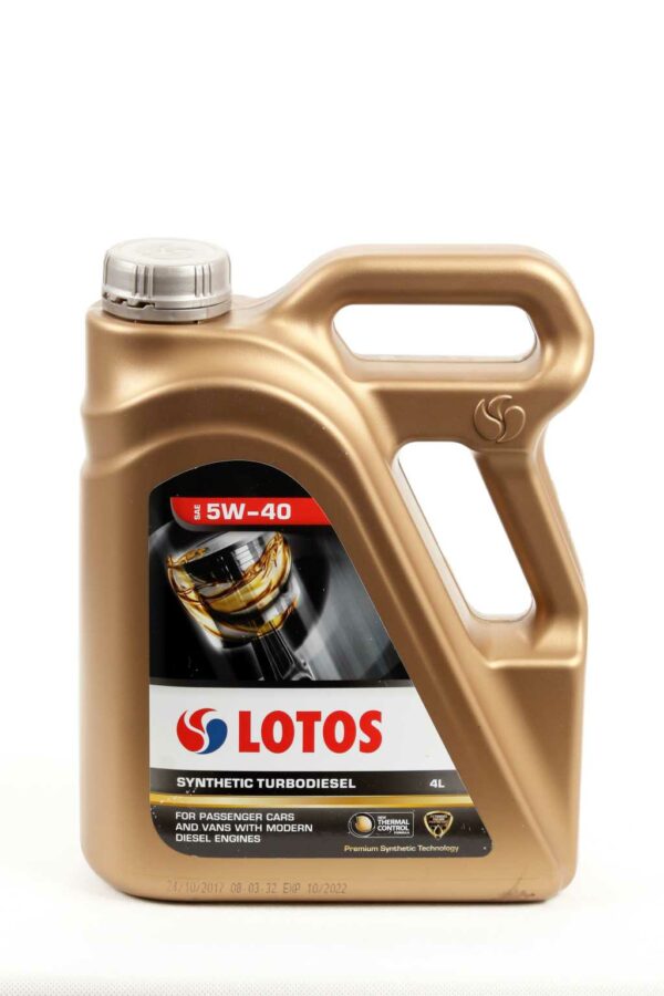 Olej lotos syntehtiec turbodiesel plus 5w40 4 litry
